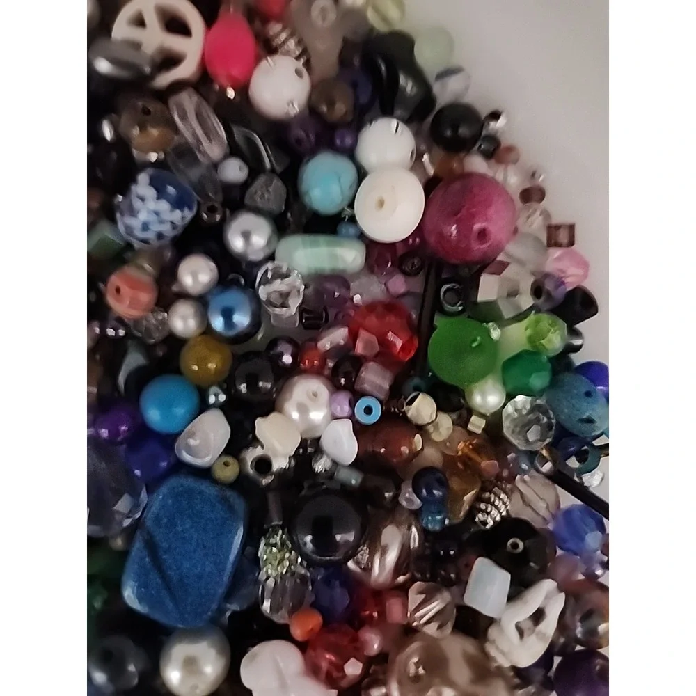 Happy Beads Bead Mix One Pound Mix Lot 1mm To 20mm Childs Play To Fancy #133